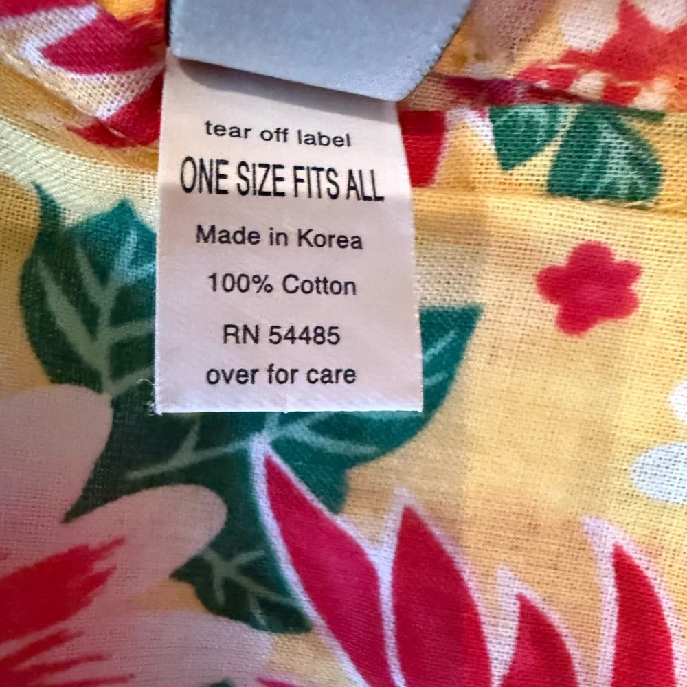American Eagle Outfitters Lotus Flora Print 100% Cotton Sarong/Wrap/Scarf ⭐️